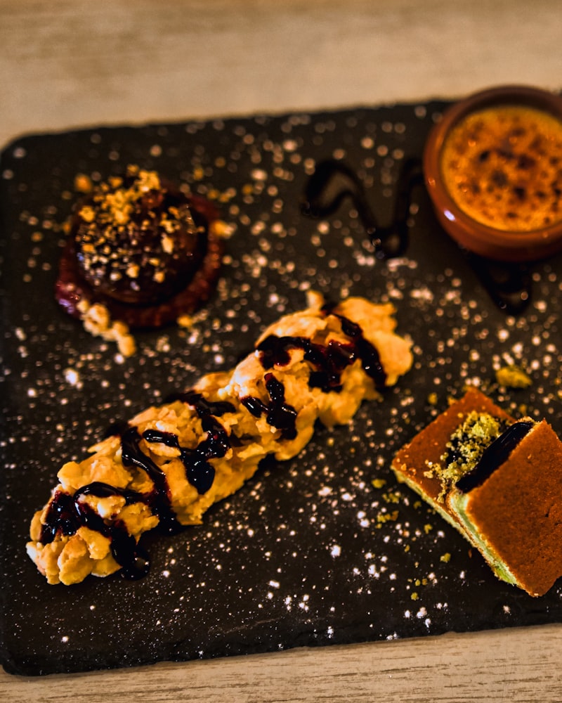 Dessert met karamel